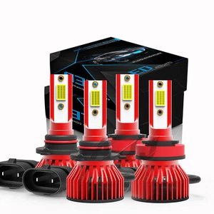 For Honda Accord 2-Door 2008-2012 4x Combo LED Headlight Hi Low Beam Bulbs Kit - Picture 1 of 15