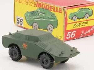 Espewe 56 Schützenpanzerwagen SPW 40P Zinkguß DDR 1:87 MIB OVP 1703-07-82 - Bild 1 von 7