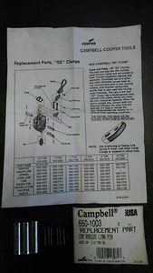 🙂 ¡NUEVO! Abrazadera de elevación de placas CAMPBELL/MERRILL GX pasadores de 1/2 tonelada #1003, ¡PIEZAS! 🙂 - Imagen 1 de 1