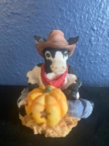 Vintage 1995-Cowtown-'Jack-Cow-Lantern'-By Ganz-In Original Box - Picture 1 of 6