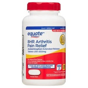 Equate Acetaminophen 8HR Arthritis Pain Relief Extended-Release Caplets 650 mg - Picture 1 of 4