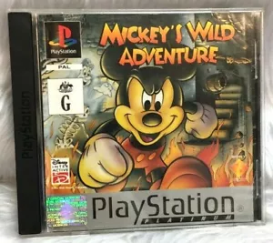 PS1 Playstation 1 Game - Mickey's Wild Adventure - Disney Interactive - Picture 1 of 7