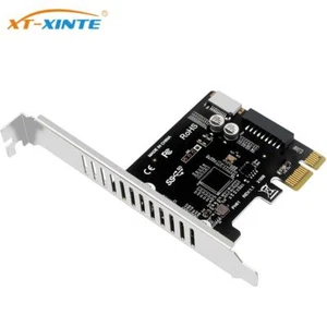 PCI Express Adapter Card PCI-E to USB3.0 Type-E Panel Type-C 19P 20Pin Card New - Picture 1 of 5