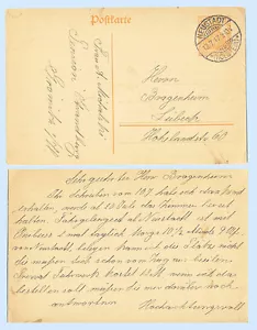 Deutschland 1917 7,5pf orange Neustadt Ganzsache Karte H&G 110 - gebraucht - Bild 1 von 2