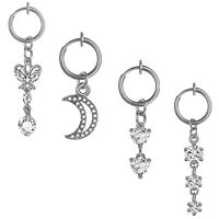 TummyToys® Navel Belly Ring with Sterling Silver Skull Charm 12mm Free U.S Ship 