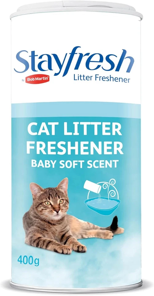 PETS CHOICE LIMITED T/A BOB MARTIN LTD Bob Martin Cat Litter Powder Baby Soft Scent Long Lasting Freshness, Made in UK