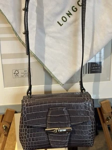 Longchamp Roseau Croco Crossbody Bag, Very Parisian very Chic - Picture 1 of 10