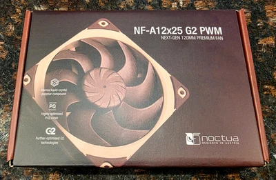 Noctua NF-A12x25 G2 PWM 12V 2nd Gen Premium Quiet 120mm PC Fan BRAND NEW - Image 1 of 2