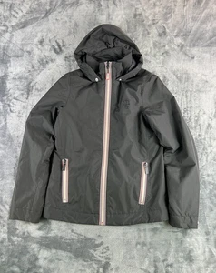 Giacca impermeabile con cappuccio Hunter originale donna XS nero zip impermeabile - Foto 1 di 10