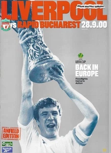LIVERPOOL  V RAPID BUCHAREST ~ 28 SEPTEMBER 2000 ~ UEFA CUP 1ST  ROUND - Picture 1 of 1