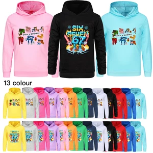 Kids 67 Six Seven Steal A Brainrot Hoodie Boys Girls Funny Meme Sweatshirt Tops - Picture 1 of 51