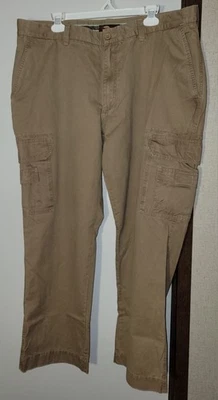 Pantalones cargo Bob Timberlake para hombre talla 40×30 caqui NUEVO bolsillos Foto 1 de 4