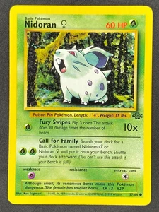 Pokémon Nidoran F 57/64 JU Jungle Unlimited LP/NM - Picture 1 of 2