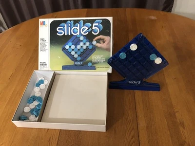 VINTAGE 1980 SLIDE 5 COMPLETE STRATEGY GAME MILTON BRADLEY #4016 USA MADE - Image 1 of 4