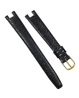 Genuine Gucci 4500L 13mm x 10mm Black Lizard Leather Watch Band Strap w/ Buckle - Image 1 of 4