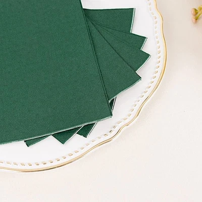 HUNTER GREEN 50 Soft 2 Ply Dinner Cocktail Paper NAPKINS Party Events Home - Image 1 of 4