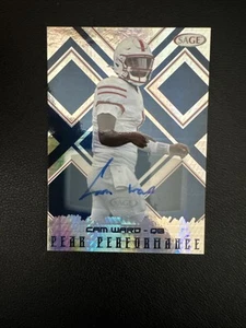 2025 Sage Hit High Series Blue Cam Ward-Peak Performance AUTO-Tennessee Titans - Picture 1 of 2