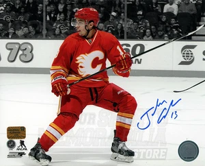 Johnny Gaudreau Calgary Flames Signed Autographed Throwback Spotlight 16x20 PF - Picture 1 of 2