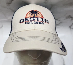 Destin Florida Est. Cappello Shade Shack Beach Vacation Snapback 1984 maglia marrone chiaro - Foto 1 di 8