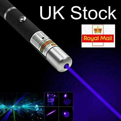 50Miles Laser Pointer Pen Purple Light 532NM Laser  Flashlights Torches Pet UK • 3.99£