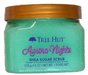 Esmalte exfoliante facial y corporal Tree Hut AURORA NIGHTS azúcar de karité 18 oz - Imagen 1 de 3