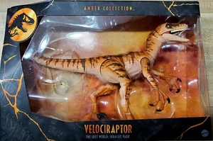 Mattel Jurassic Park Il Mondo Perduto Collezione Ambra Velociraptor Nuovo Sigillato - Foto 1 di 4