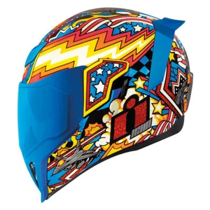 Icon Motorsports Airflite Flyboy Full Face Motorcycle Helmet - Picture 1 of 8