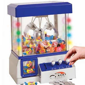 Carnival Claw Game Machine BLUE Mini Arcade Grabber Crane + Plush toys - Picture 1 of 4