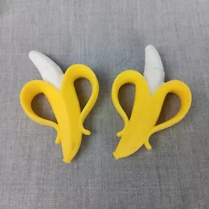 Nuby NanaNubs Banana Massaging Teether 100% Soft Silicone Replacements - Picture 1 of 9