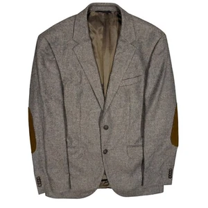 NWOT Hugo Boss The Smith5 Stretch Sport Coat Wool Blazer Suede Elbow Patches 38R - Picture 1 of 13
