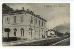 AK St. Ambrosius Susa Der gereiste Bahnhof 1918 - Bild 1 von 2