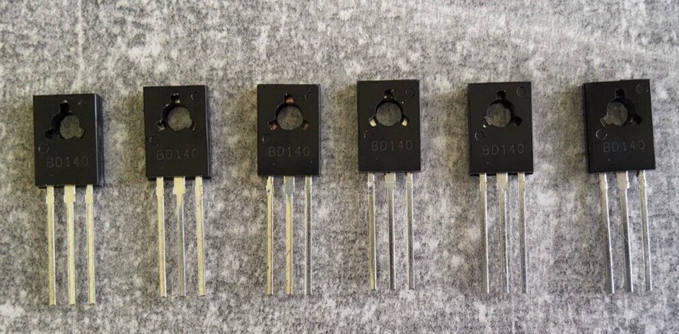 4 Stück BD140 PNP Transistor 80V 12W 1A TO 126