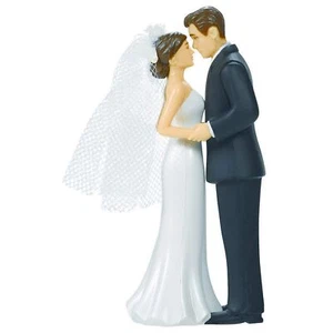 Bride & Groom Cake Topper | Wedding and Engagement Party, 4.5" Bride & Groom - Picture 1 of 4