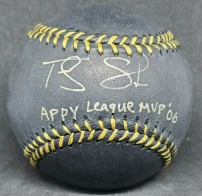 Travis Snider Autographed Signed Black Baseball Appy League MVP '06 CFS 6/6  - Image 1 of 2