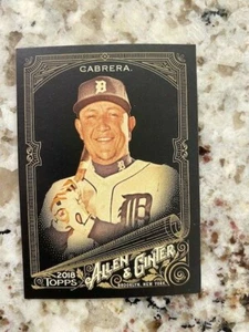 2018 TOPPS ALLEN GINTER X BASEBALL BASE CARD DETROIT TIGERS MIGUEL CABRERA #297 - Picture 1 of 1
