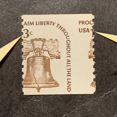 3/3546 US Stamp Sc 1618 13c Extreme Perf Shift Separate “1” “3” Error MNH EFO - Image 1 of 2