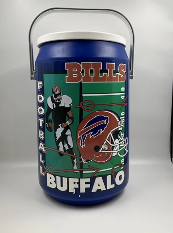 Vintage 1997 NFL Kooler Kraft Buffalo Bills Blue Football 21”x12” Can Cooler Cover