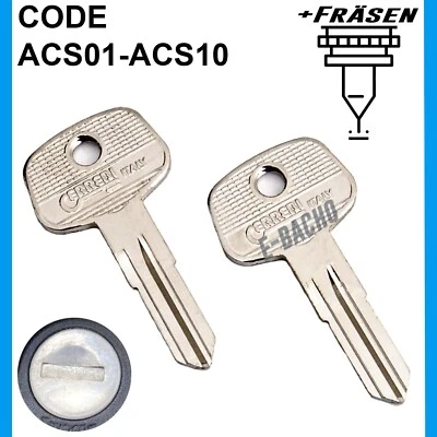 2x Ersatzschlüssel Schlüssel für ACS Brink Thule Anhängerkupplung ACS01-ACS10