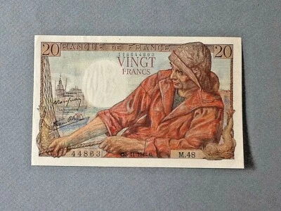 France 20 Francs P-100a 1942 - Pinholes  - Image 1 of 2