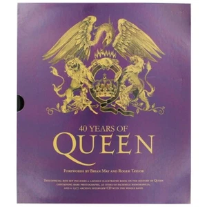 QUEEN Rare Purple Sleeve - 40 Years Of Queen Book - Includes CD and Memorabilia - Picture 1 of 13