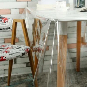 Tischdecke Transparent Folie abwischbar Tischschutz Meterware Glasklar 0,1 mm - Bild 1 von 19
