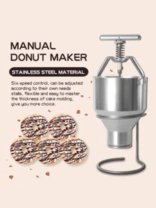 2.5L Manual Dount Maker Mini Donut Machine Stainless Steel Adjustable Size - Picture 1 of 12