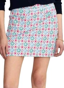 Ralph Lauren RLX Size S 7 Golf Tile Print Pleated Performance Back Pleated Skort - Picture 1 of 10