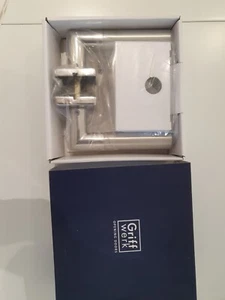Türgriff Edelstahl eckig Chrom Silber Neu OVP "Griffwerk" - Bild 1 von 5