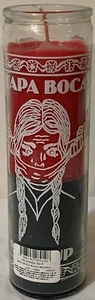 Veladora Shut Up (Tapa Boca) 7 Day Unscented Candle, Roja-Red/Negra-Black - Picture 1 of 2