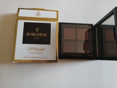 Nuevo en caja Borghese Roma LIPSquad Paleta de Colores de Labios Lápiz Labial Tonos Maquillaje de Lujo Italia Foto 1 de 4