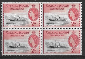 FALKLAND ILDS DEPENDENCIES, QE11 1954 BARCOS, 2d SG G29, MNH NEGRO 4, CAT 13 - Imagen 1 de 1