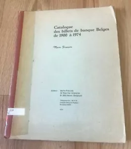 Catalogue des Billets de Banque Belges de 1900 a 1974 by Morin Francois - Picture 1 of 3