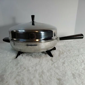 Vintage Farberware Elektrische Bratpfanne 310-A Edelstahl 12" Pfanne Kuppel Deckel - Bild 1 von 12