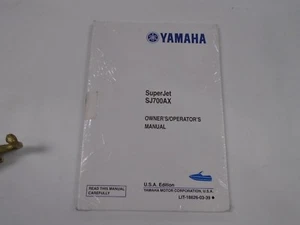 Yamaha SuperJet Owners Manual LIT-18626-03-39 New - Picture 1 of 6